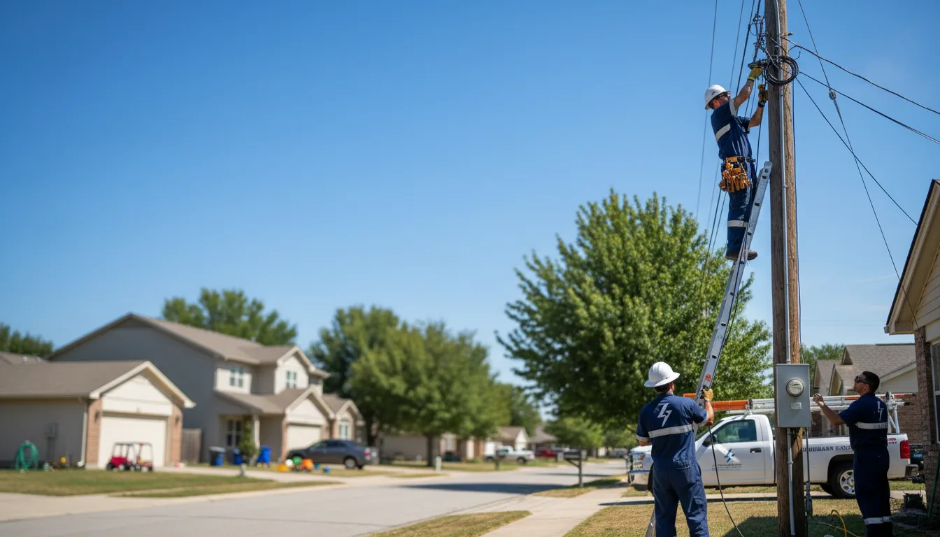 Residential electrician providing installation services in Perth, ND